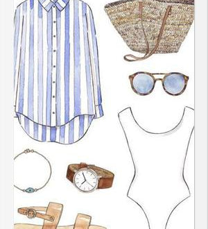 Cuadro BEACH OUTFIT