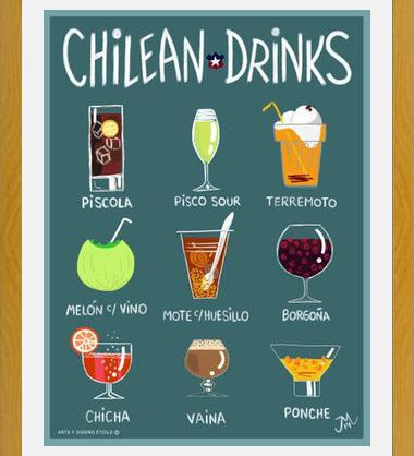Cuadro Chilean Drinks