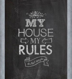 Cuadro Mi casa, mis reglas