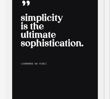 Cuadro Simplicity is the ultimate