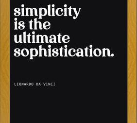 Cuadro Simplicity is the ultimate