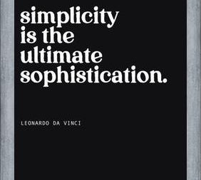 Cuadro Simplicity is the ultimate