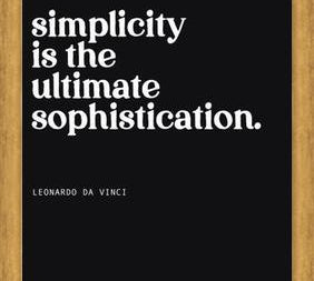 Cuadro Simplicity is the ultimate