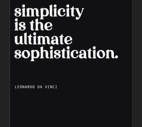 Cuadro Simplicity is the ultimate