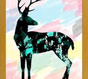 Cuadro Abstract Deer