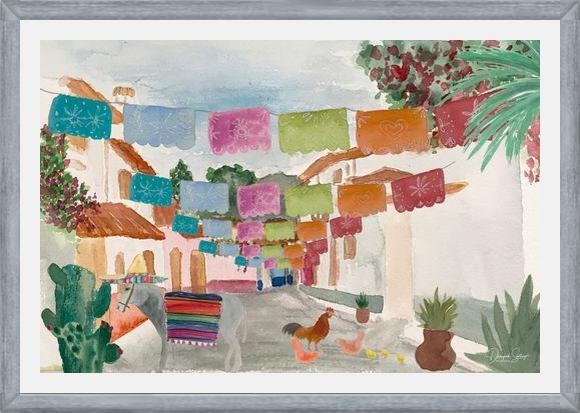 Cuadro Mural Pueblo Mexicano