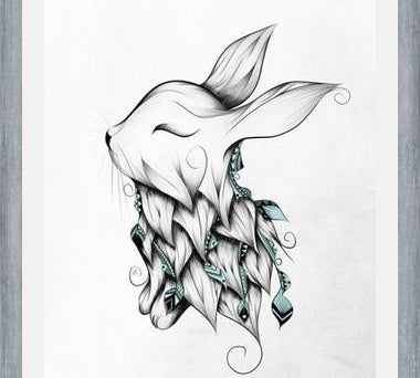 Cuadro Poetic Rabbit