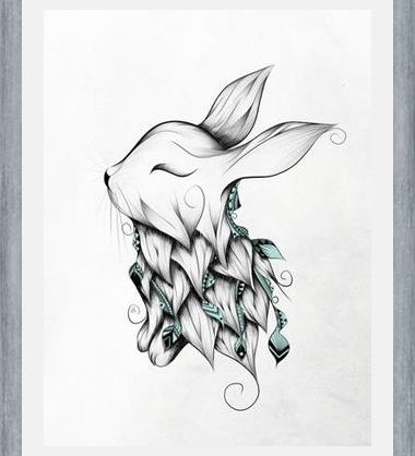 Cuadro Poetic Rabbit