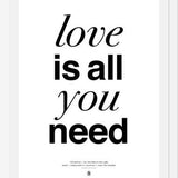 Cuadro The Beatles - Love is all you Need White