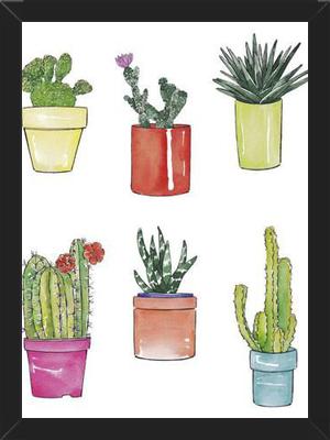 Cuadro CACTUS & PASTEL