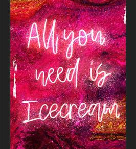 Cuadro NEON COLLECTION - icecream