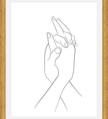 Cuadro Hands series - Together