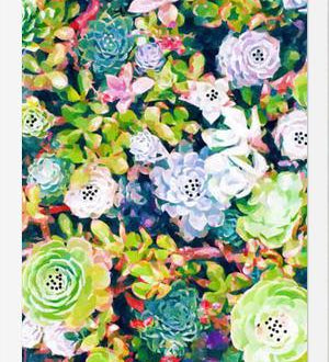 Cuadro Watercolor Succulents