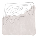Canvas Abstract White and Contours