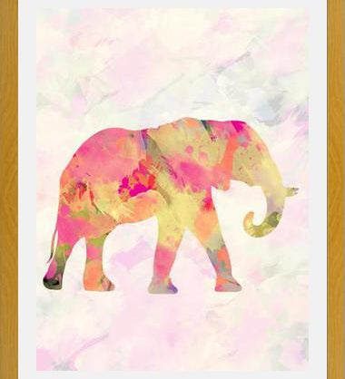 Cuadro Abstract Elephant