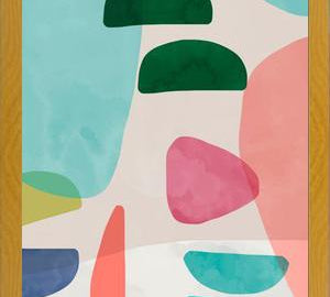 Cuadro Organic Bold Rounded Shapes