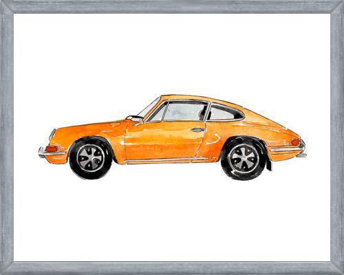 Cuadro Yellow Vintage Car