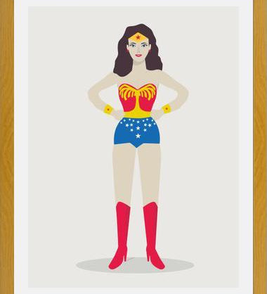 Cuadro Superheroina