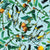 Papel Mural Fruit and Birds Pattern