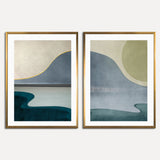Ser de Cuadros Minimal landscape Dorado
