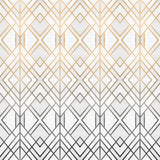 Canvas Gold And Grey Geo