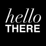 Canvas Hello There Black
