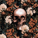 Canvas Floral and Skull II