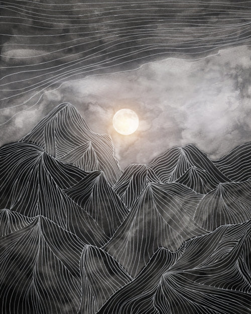 Canvas Lines in the mountains VIII - Galeria Impresionarte