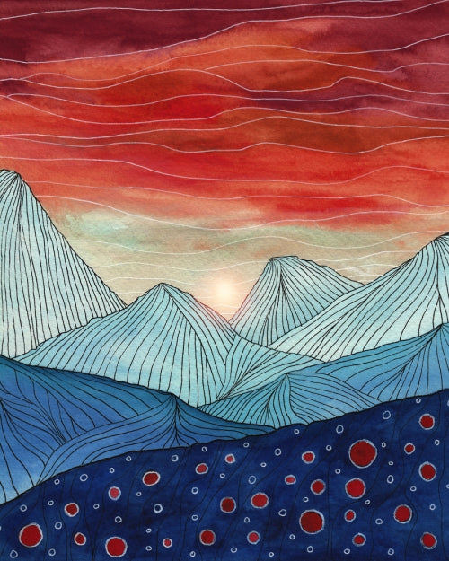 Canvas Lines in the mountains IV - Galeria Impresionarte