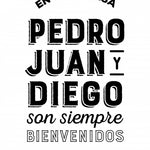 Canvas Pedro Juan y Diego White - Galeria Impresionarte