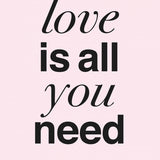 Canvas THE BEATLES - LOVE IS ALL YOU NEED rose - Galeria Impresionarte