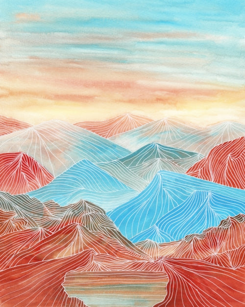 Canvas Lines in the mountains XX - Galeria Impresionarte