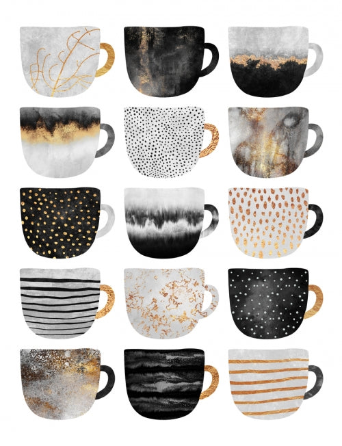Canvas Pretty Coffee Cups 3 - Galeria Impresionarte