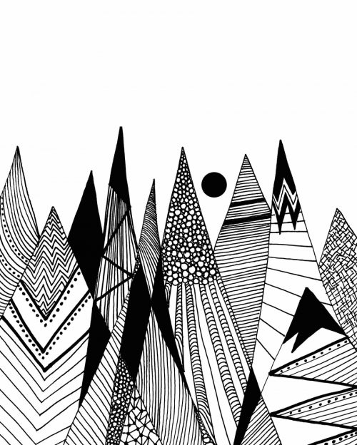 Canvas Patterns in the mountains II