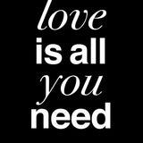 Canvas THE BEATLES - LOVE IS ALL YOU NEED black - Galeria Impresionarte