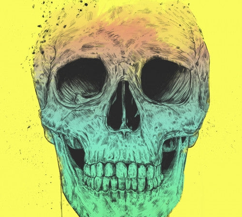 Canvas Pop art skull - Galeria Impresionarte