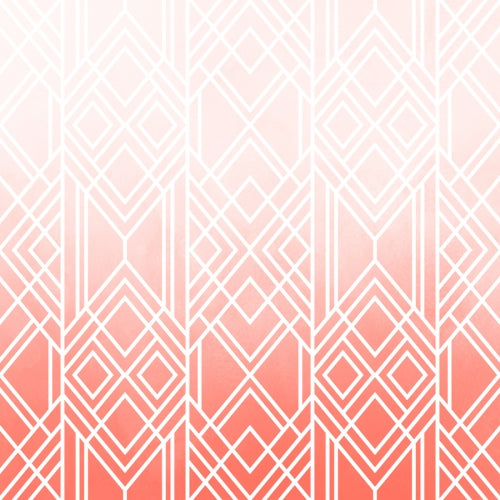 Canvas Art Deco Fading Peach - Galeria Impresionarte