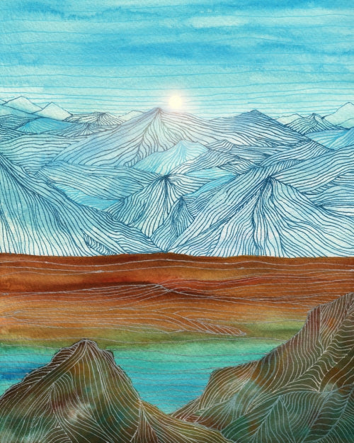 Canvas Lines in the mountains XI - Galeria Impresionarte