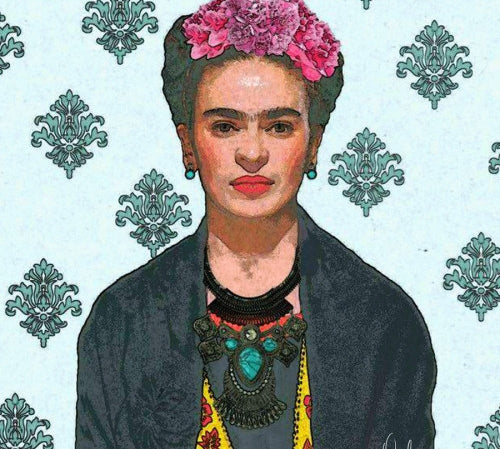Canvas Trendy Frida Kahlo V.2 - Galeria Impresionarte