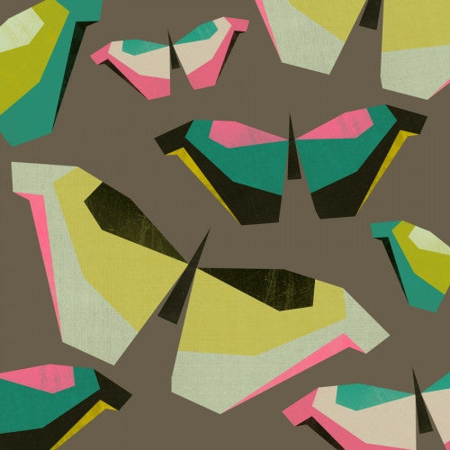 Bastidor Neon Butterflies - Galeria Impresionarte