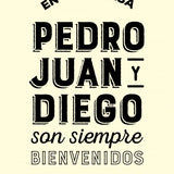 Canvas Pedro Juan y Diego Creamy - Galeria Impresionarte