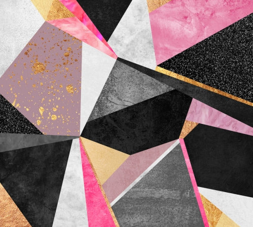 Canvas Geometry Pink - Galeria Impresionarte
