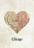 Canvas Chicago city map