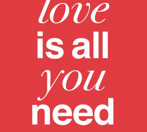 Canvas THE BEATLES - LOVE IS ALL YOU NEED tulip - Galeria Impresionarte