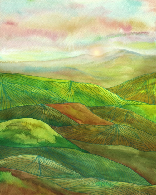 Canvas Lines in the mountains XVI - Galeria Impresionarte