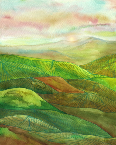 Canvas Lines in the mountains XVI - Galeria Impresionarte