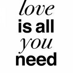 Canvas The Beatles - Love is all you Need White - Galeria Impresionarte