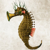 Canvas Nautical Sea Horse