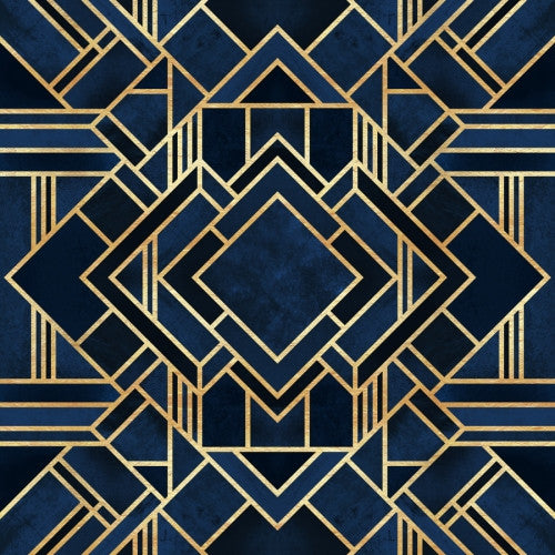 Canvas Art Deco Blue - Galeria Impresionarte
