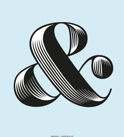 Canvas Ampersand Obsidian 01 - Galeria Impresionarte